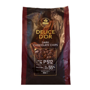 Шоколад Р512 "MIR DELICE D’OR" 55% | Чорний 1 кг калети